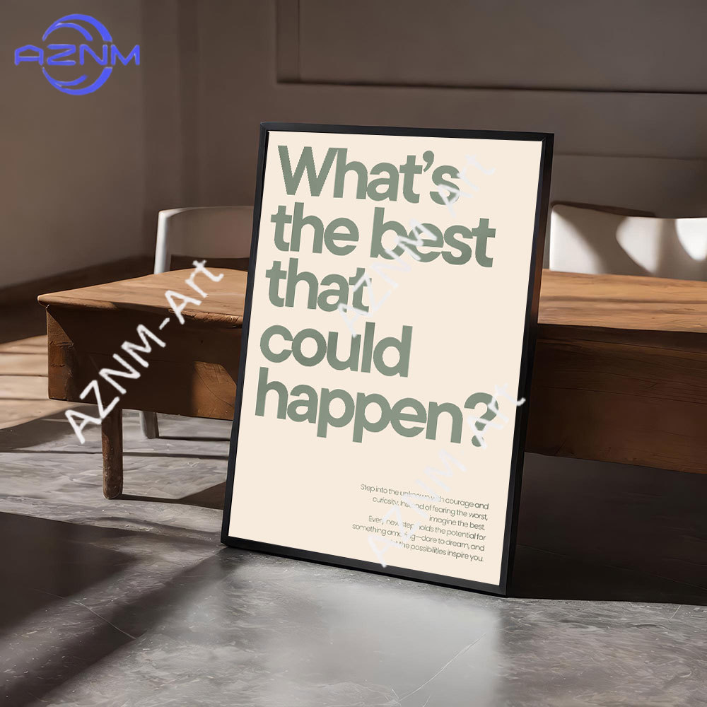 Home Office Room Inspiration - Citações Motivacionais Minimalistas, Pôster de Arte