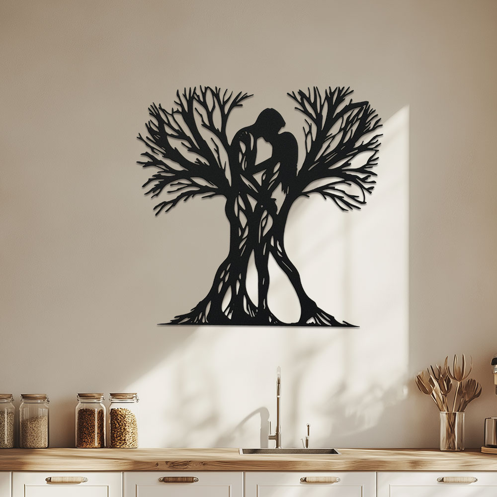 Home Office Room Inspiration - Escultura de Árvore em Metal Inspirada