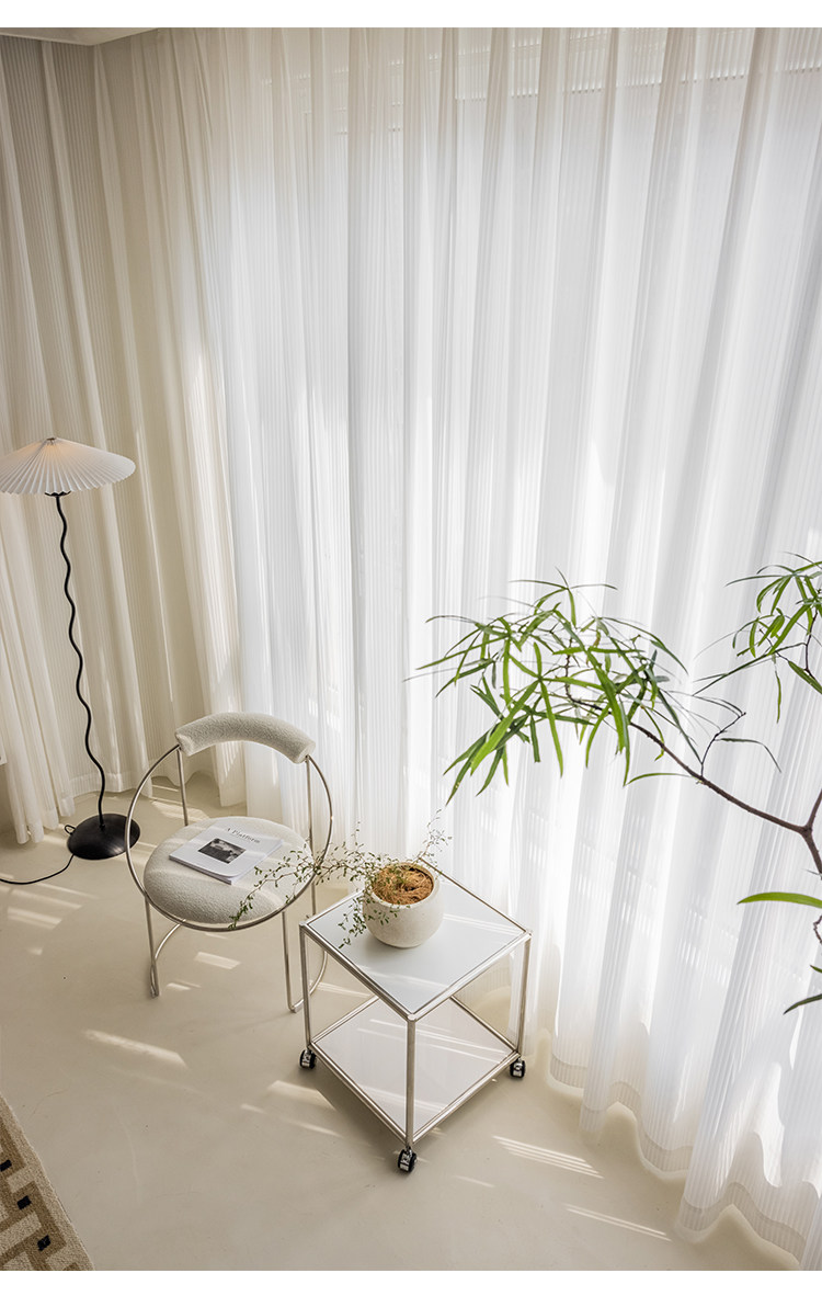 Home Office Ye - Cortinas de fantasia brancas da moda,