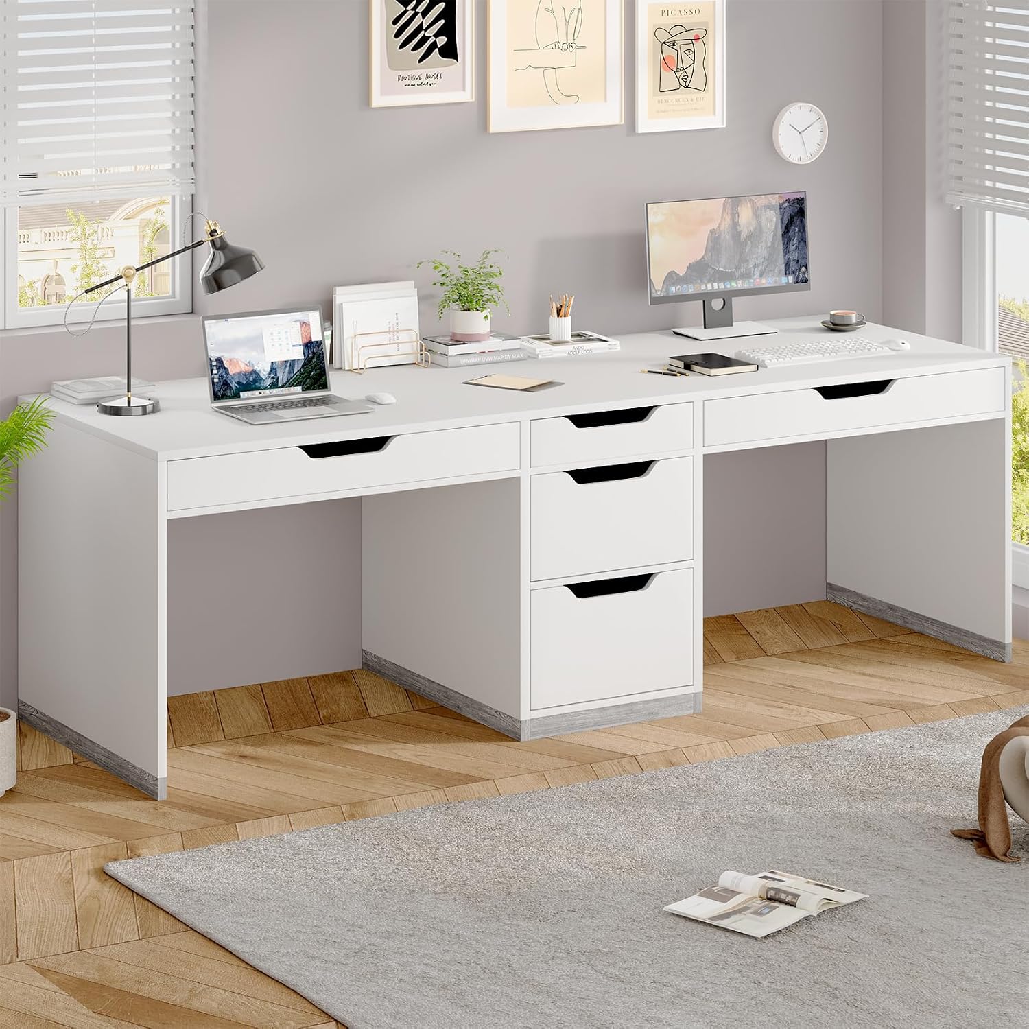 Home Office Trabalho - Mesa para Duas Pessoas de 78