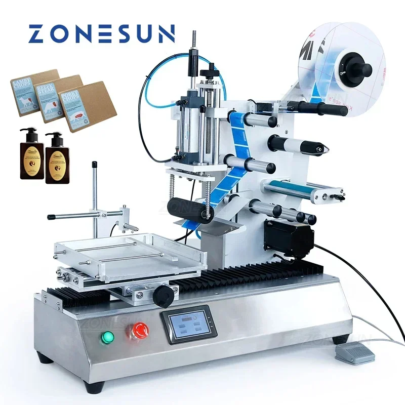 Label Maker Machine - Zonesun ZS-TB180 mesa semiautomática caixa garrafa