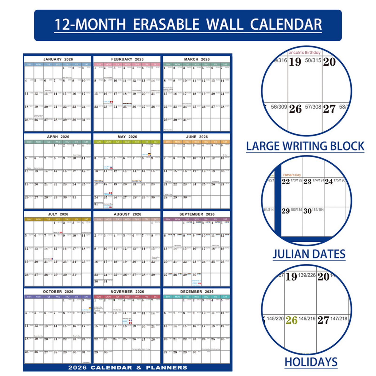 2026 calendário de parede lami - English Home Office avaliação e preço