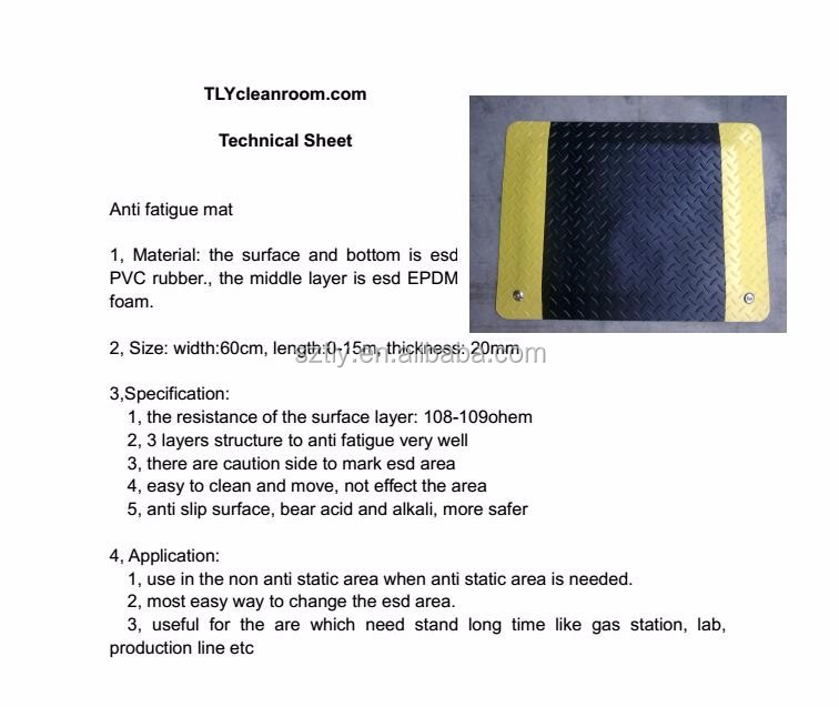Tapete Antiestático ESD de Bor - Anti Fatigue Mat avaliação e preço