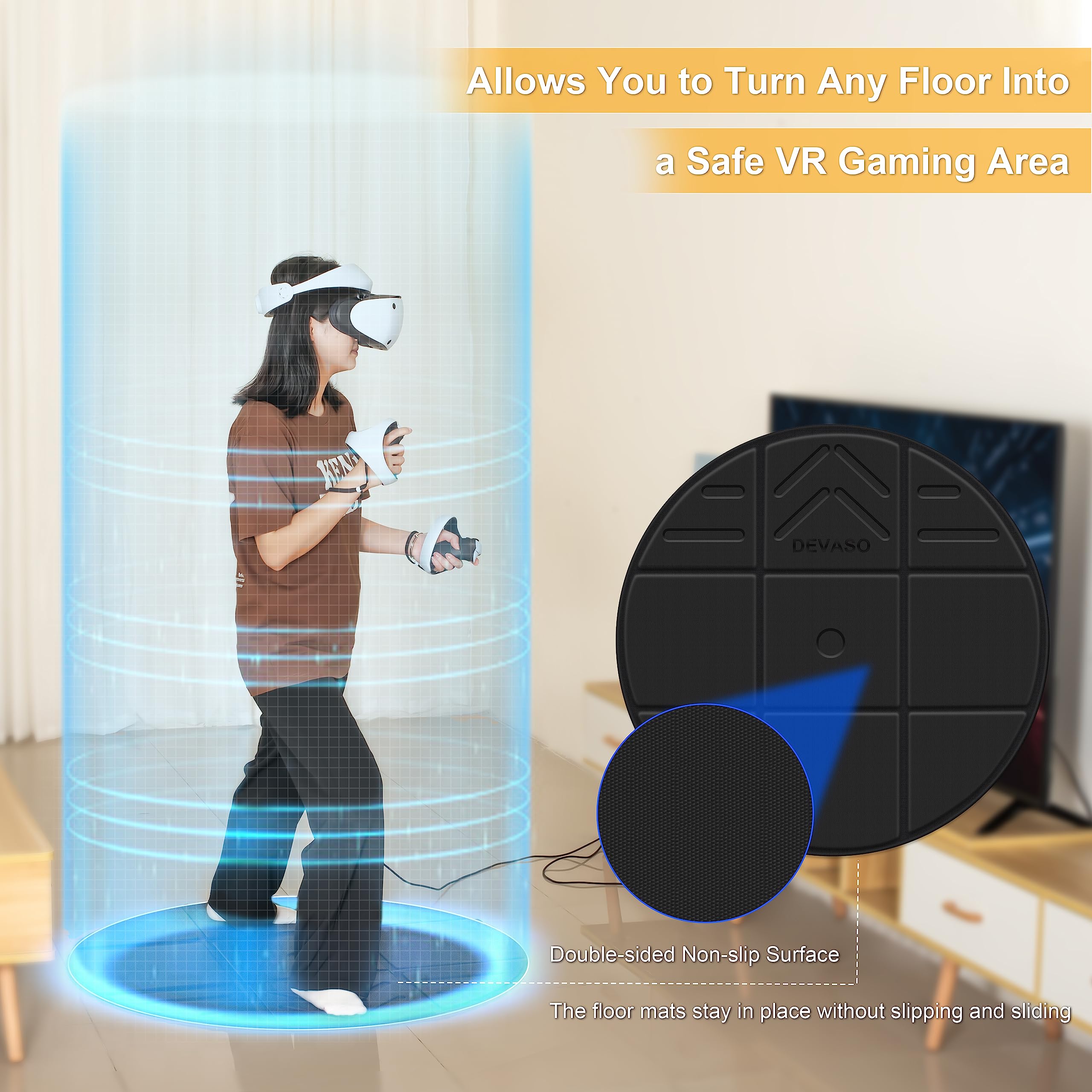 Tapete VR dobrável para Meta Q - Anti Fatigue Mat avaliação e preço