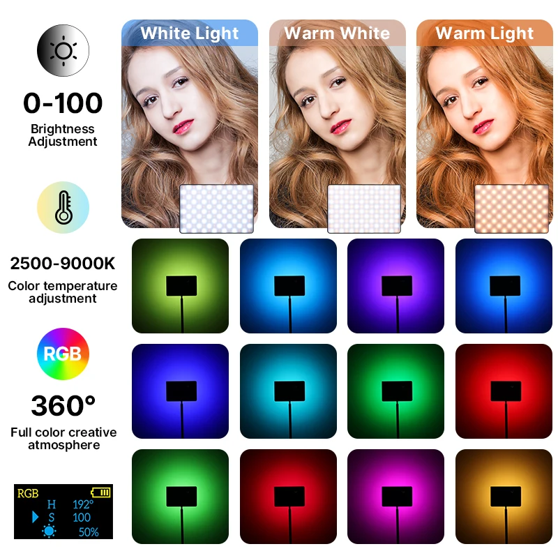 Ulanzi LT003 RGB Luz de vídeo  - Zoom Lighting Kit avaliação e preço
