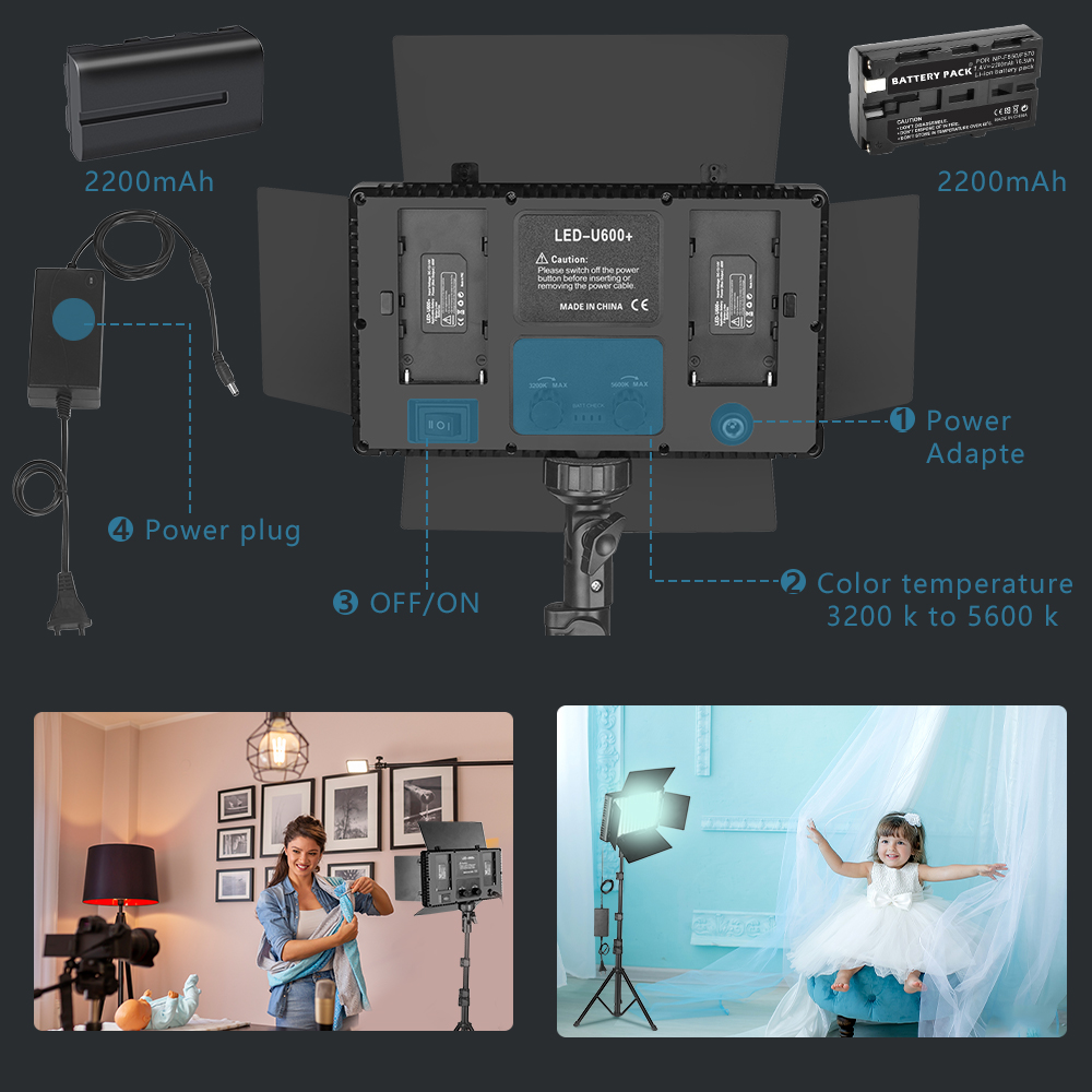 Nagnahz U800 LED Photo Studio  - Zoom Lighting Kit avaliação e preço
