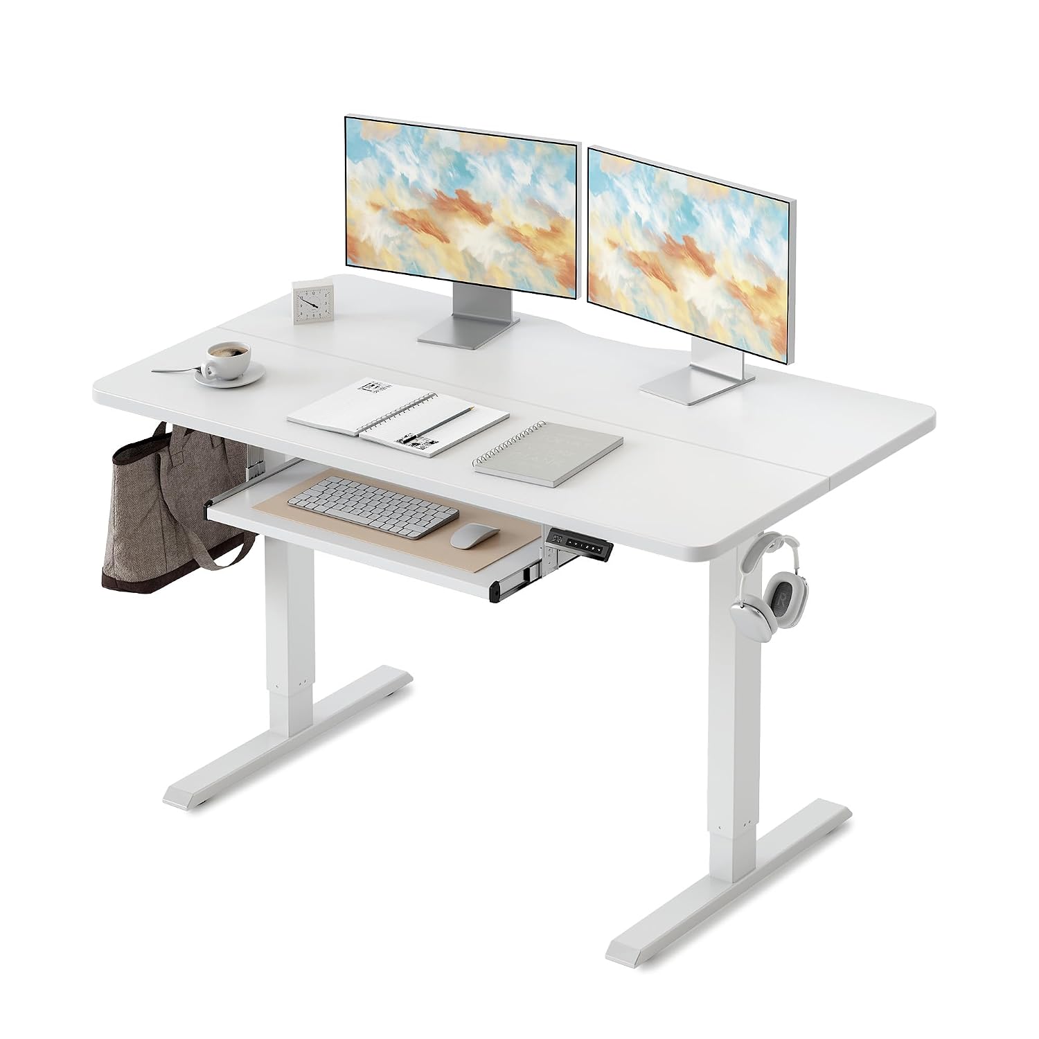 Mesa Elétrica Ajustável com Ba - Home Office Trabalho avaliação e preço