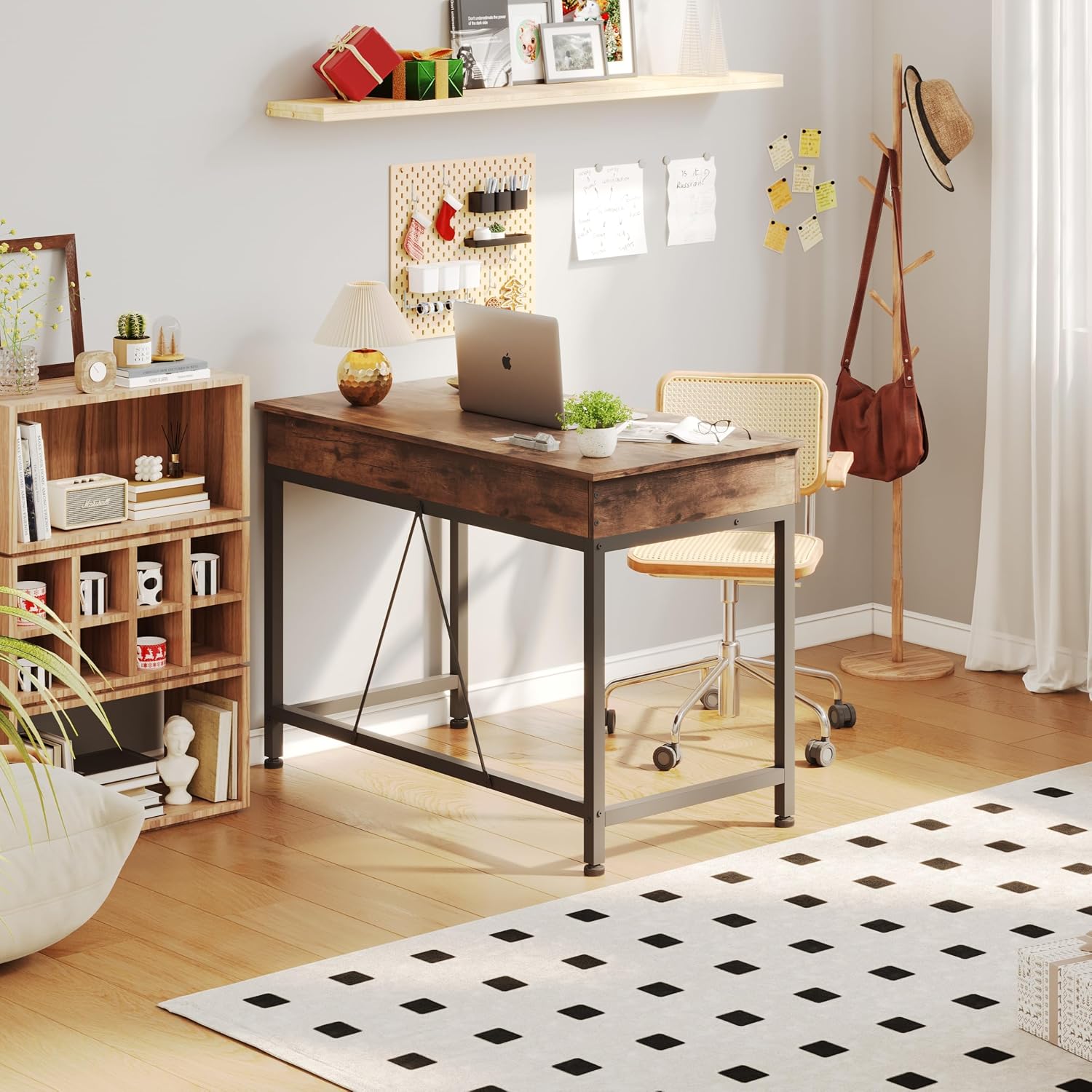 Escrivaninha Pequena Rústica M - Home Office Trabalho avaliação e preço
