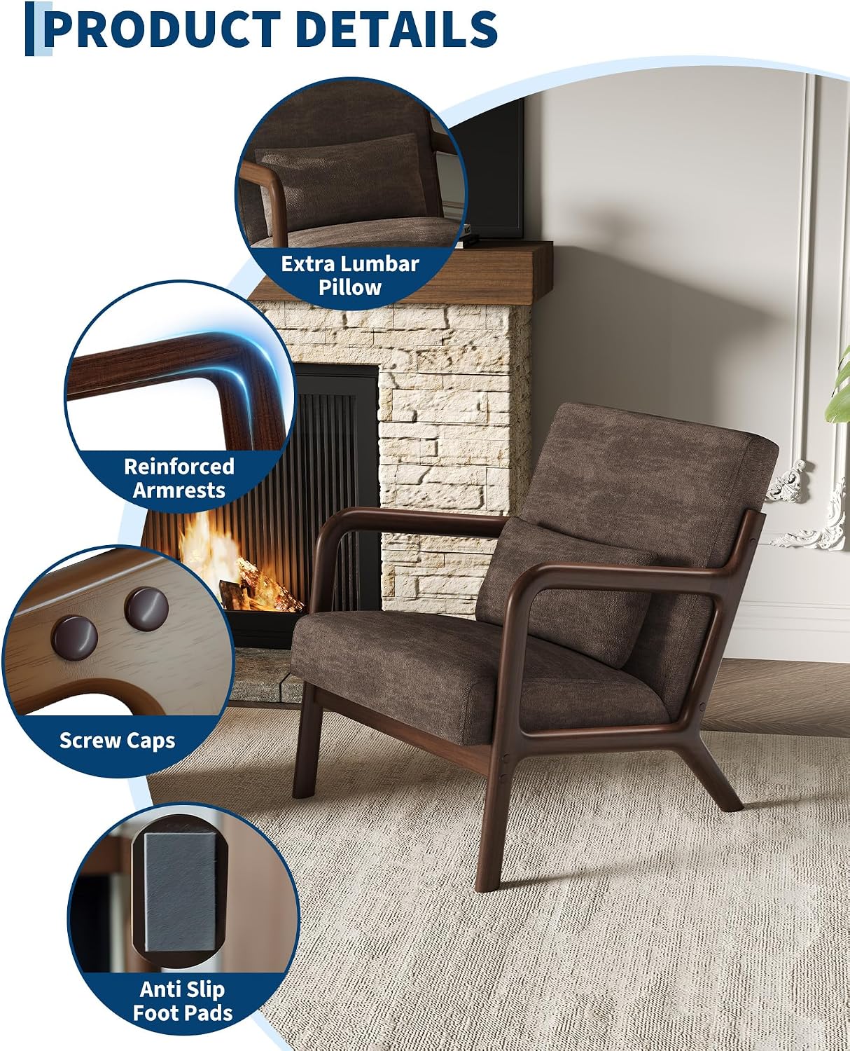 Poltrona Decorativa Estilo Mei - Home Office Cozy avaliação e preço