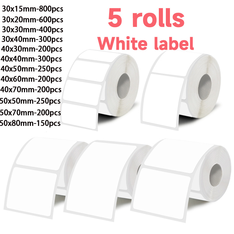 5 rolos de etiquetas adesivas  - Label Maker Machine avaliação e preço