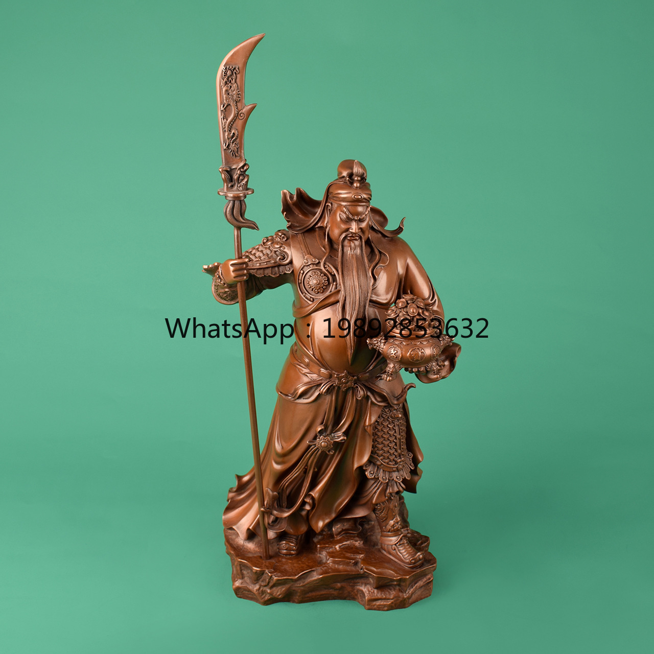 Lyy bronze yuanbao guan gong e - Home Office Ye avaliação e preço
