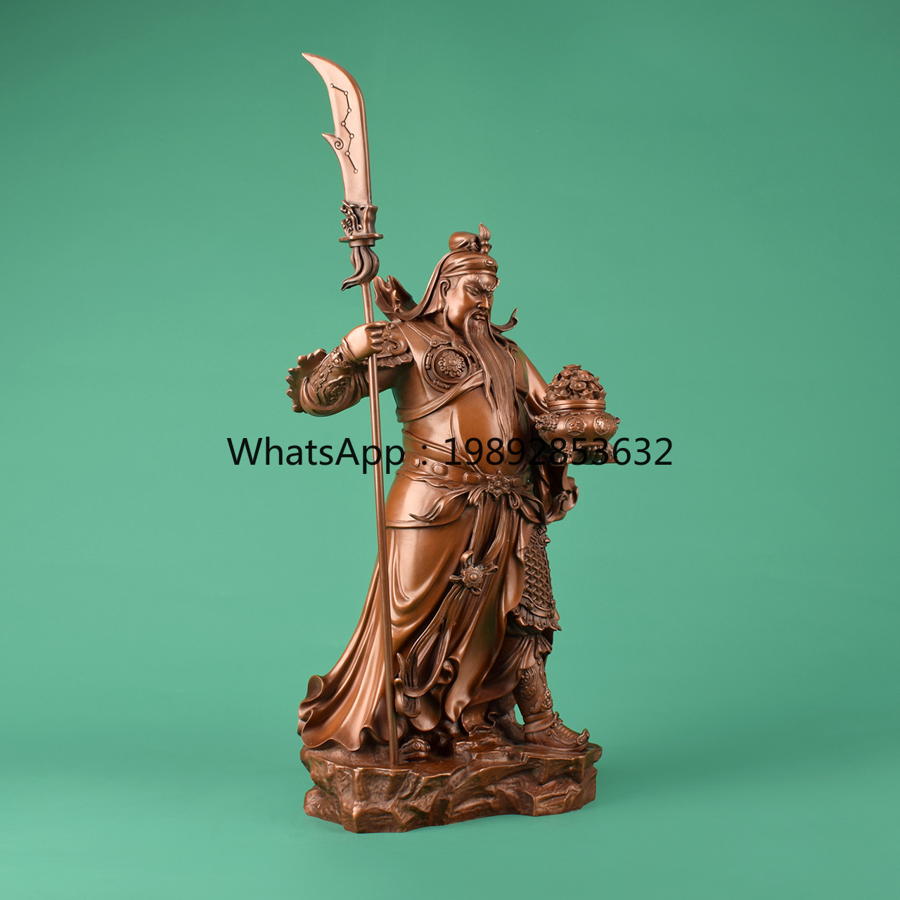 Lyy bronze yuanbao guan gong e - Home Office Ye avaliação e preço