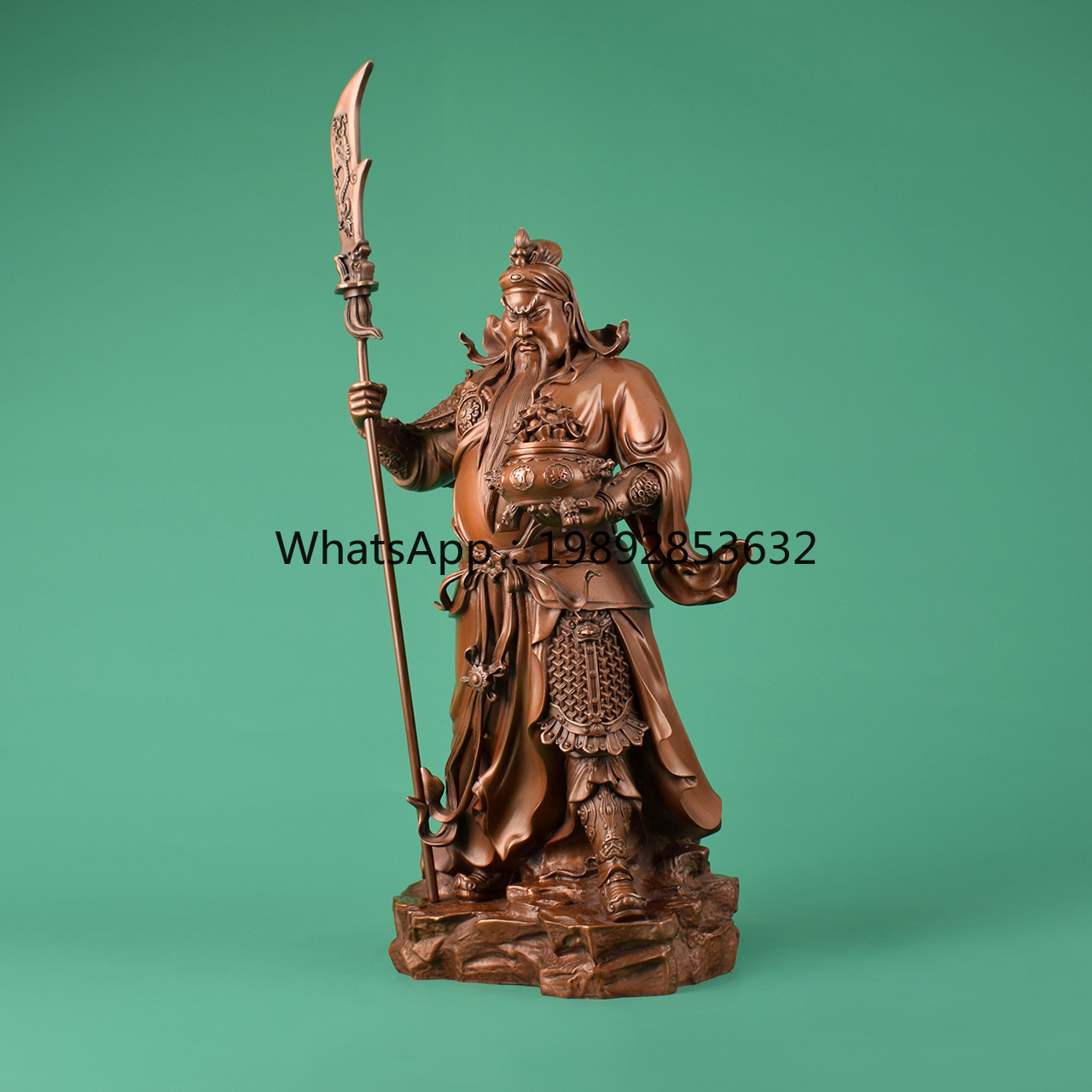 Lyy bronze yuanbao guan gong e - Home Office Ye avaliação e preço