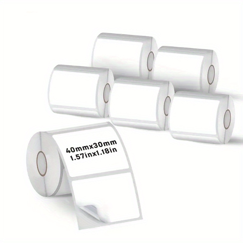 6 rolos 40x30mm papel de etiqu - Label Maker Machine avaliação e preço