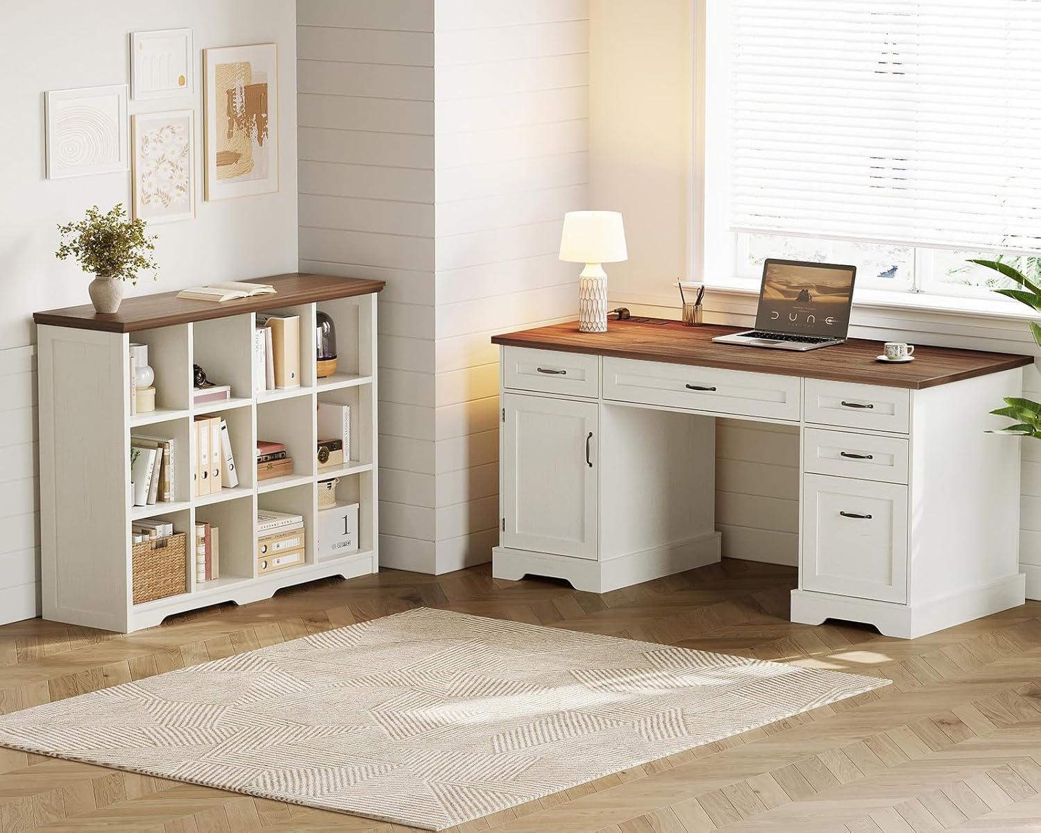 Mesa Executiva Farmhouse de 59 - Home Office Trabalho avaliação e preço